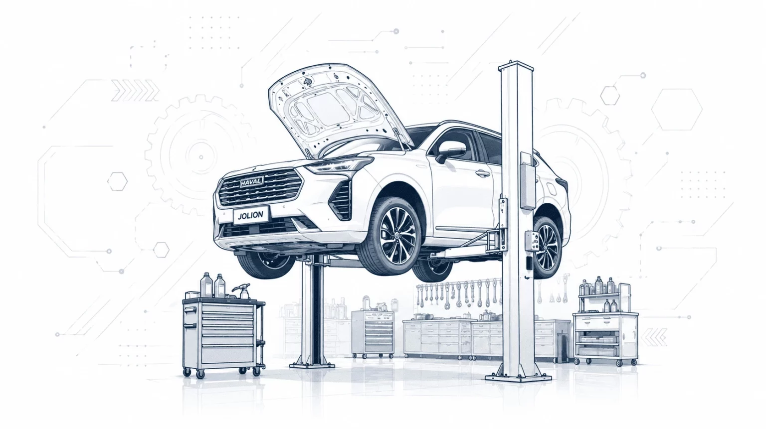 haval на подъемнике